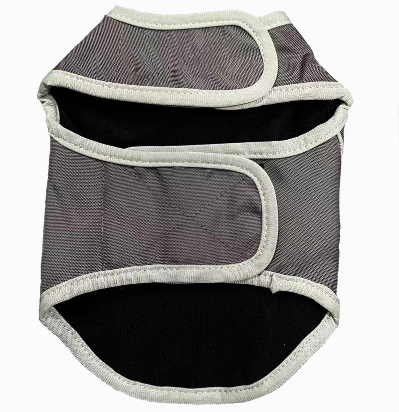 Winbate Dog Anxiety Jacket- Keep Calmig Vest Thunder Coat with D-Ring and Training Handle for Smaller Dogs(Grey) - Image 2